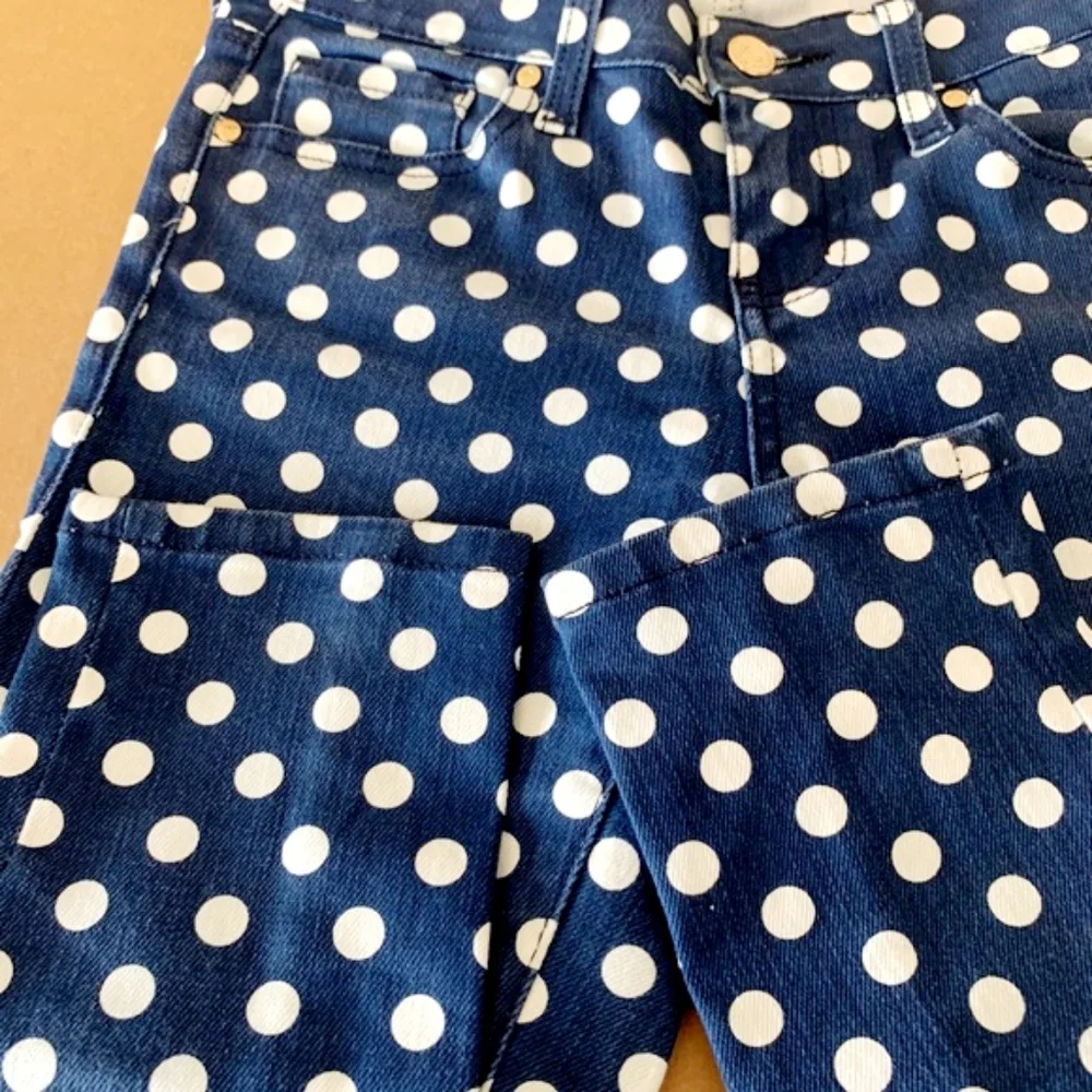 KATE SPADE Polka-Dot 'Broome Street' Skinny Jeans NWOT